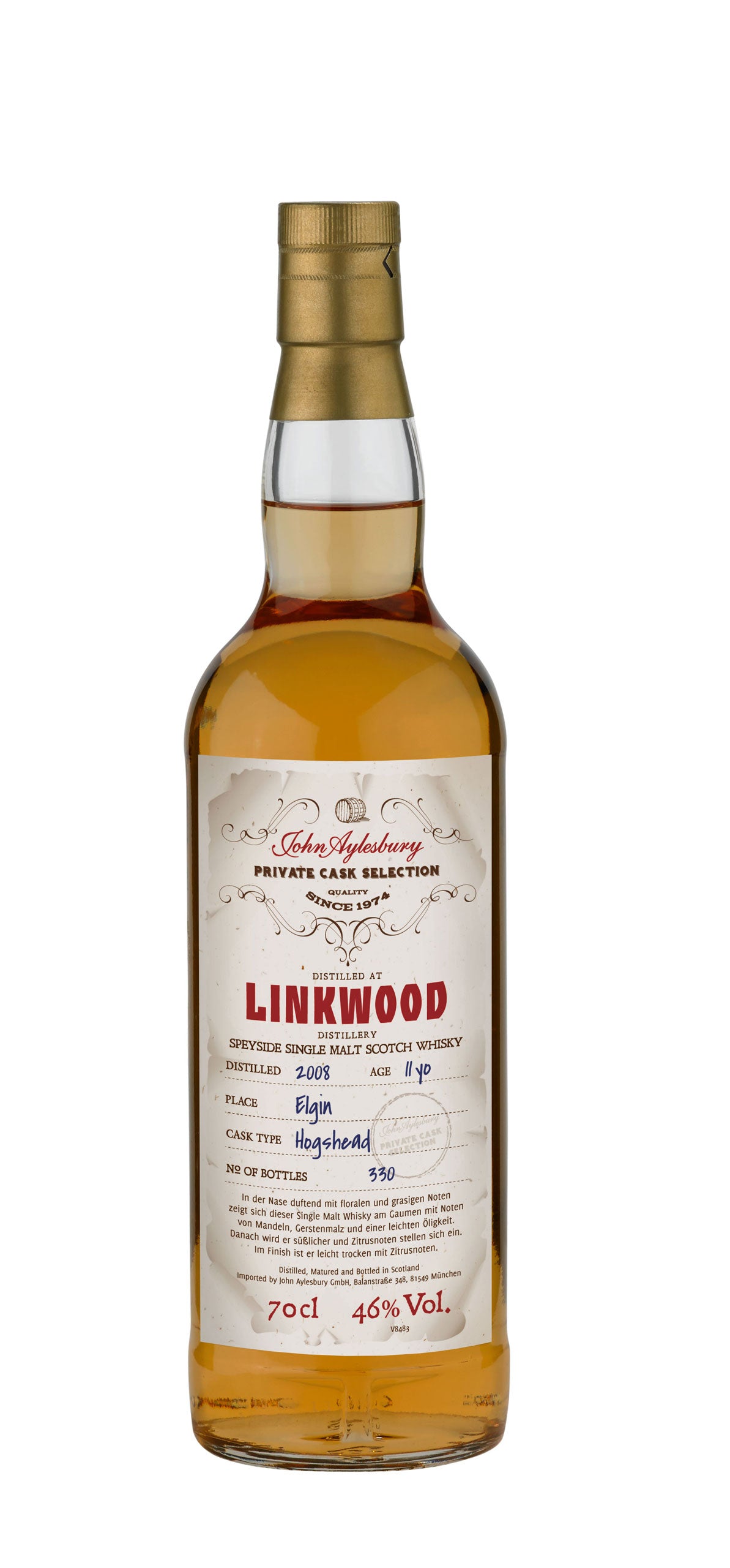 John Aylesbury Linkwood 11YO 2008 Private Cask