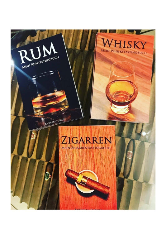 Tastingbücher - Zigarre, Rum, Whisky, Gin